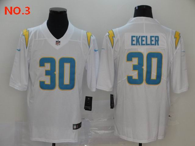 Men's Los Angeles Chargers #30 Austin Ekeler Jersey NO.3;